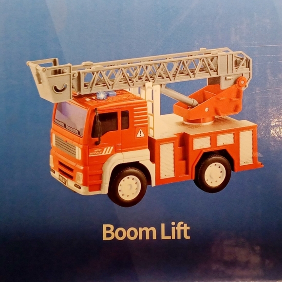 4 Friction Trucks new-Boom Lift, Fire Rescue, Garbage Truck, Dump Truck - Picture 6 of 11